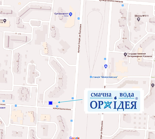 карта смачна вода Орхідея