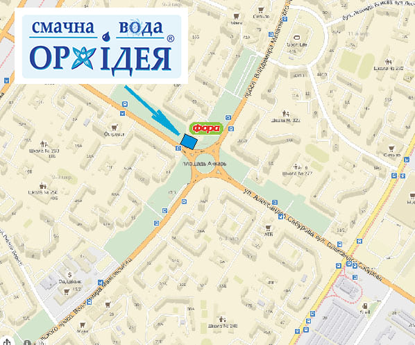 карта смачна вода Орхідея