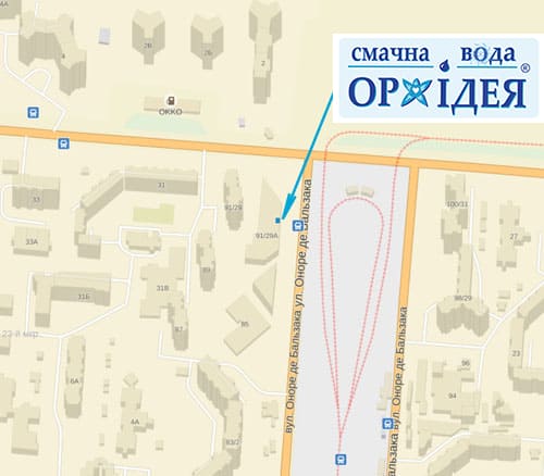 карта смачна вода Орхідея