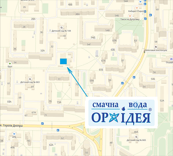 карта смачна вода Орхідея