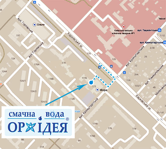 карта смачна вода Орхідея